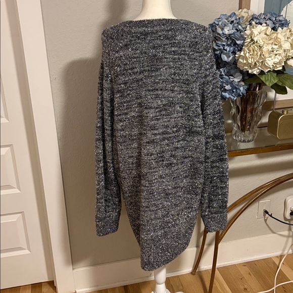 All Saints dress size large in black silver and grey - Picture 3 of 5